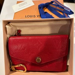 Louis Vuitton card holder with chain